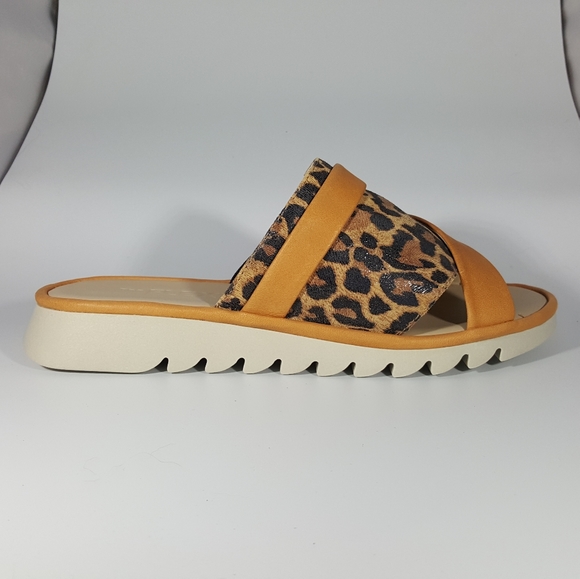 THE FLEXX Shoes - The Flexx Jaguar Print Leather and Suede Sandal